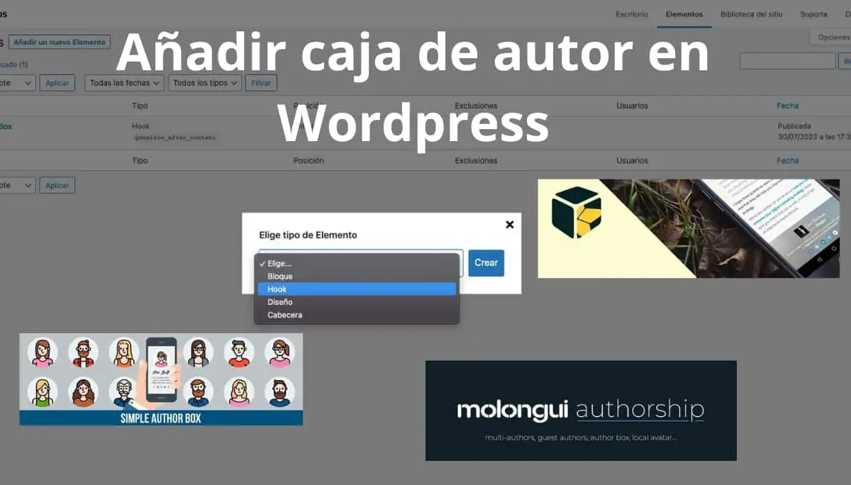 Cómo poner cajas de autor en wordpress en Generatepress