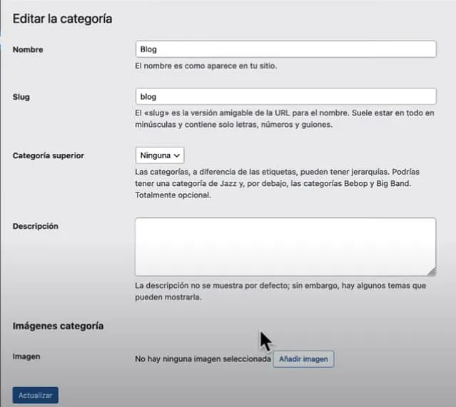 Resultado final en ACF